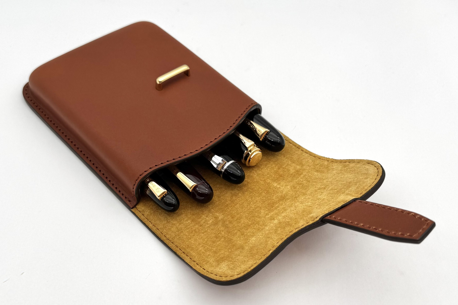 PILOTxSOMÈSLESaddleDesignSeriesBrown5PenCase_G